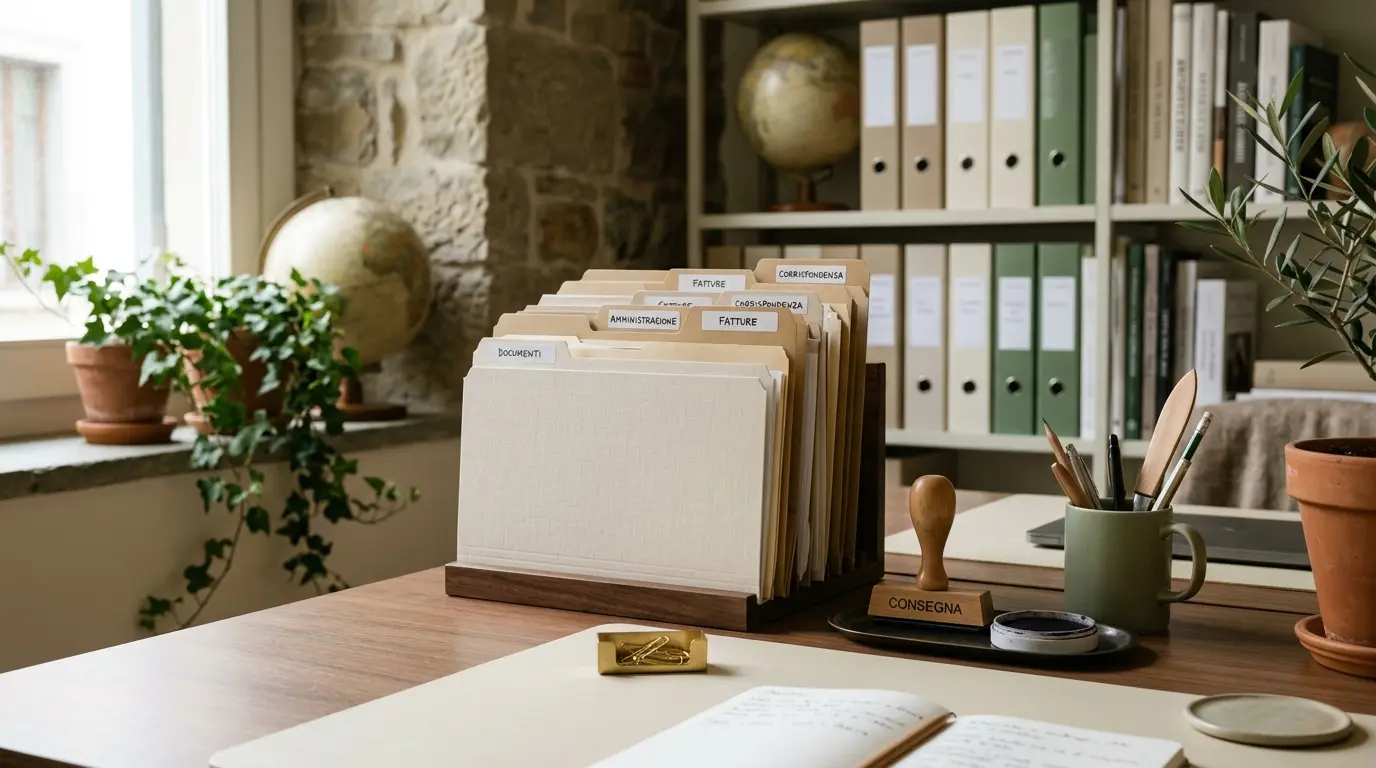 Pratiche e fascicoli amministrativi pronti per la gestione
